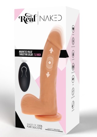Magnetic Pulse Trusting Dildo-Rechargeable Wireless Silicone Dildo