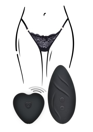 Angel Wireless Vibrating Panty-Black