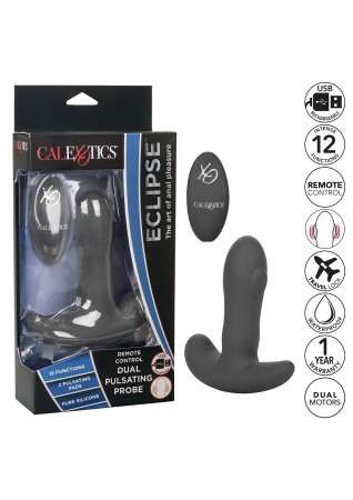 Dual Pulsating Remote Rechargeable Silicone Anal Probe