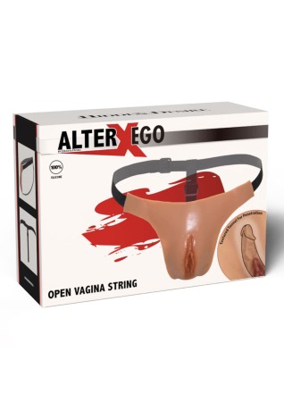 Hidden Desire Alter Ego Adjustable Open Vagina String - O/S