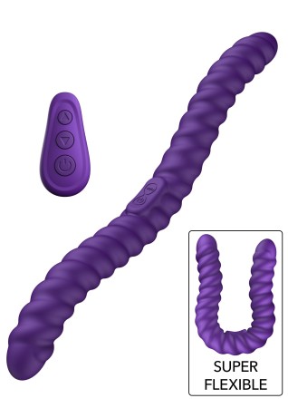 She.E.O Dual-Sided Flexible Silicone Rechargeable Wireless Vibrator - Purple