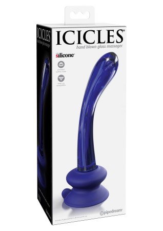 Icicles No. 89 Glass Dildo with Silicone Suction Cup