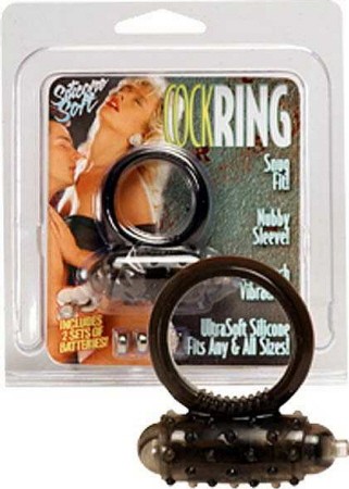Soft Silicone Cock Ring-Black