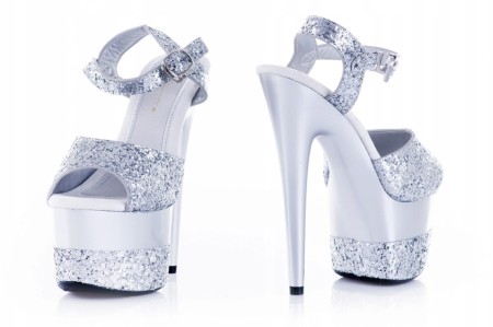 800033-Roxie Silver Sequined Sandals