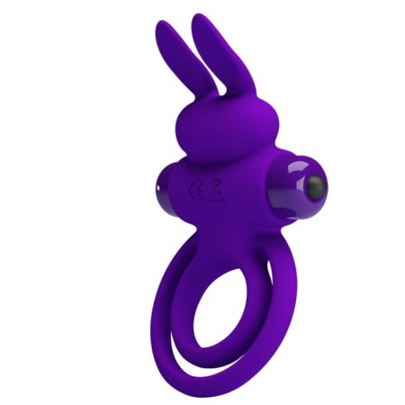 Vibrating Silicone Penis Ring 10 functions of Vibration-Purple2