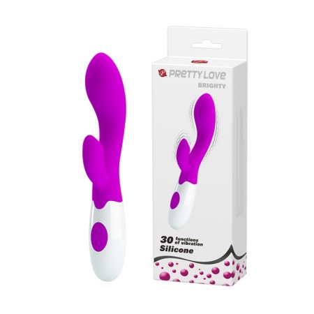 Pretty Love - Brighty G- Spot Rabbit Silicone Vibrator - Purple