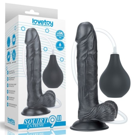 9'' Squirt Extreme Dildo  Black