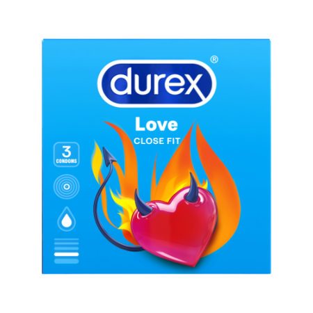 DUREX Love close fit - 3pcs
