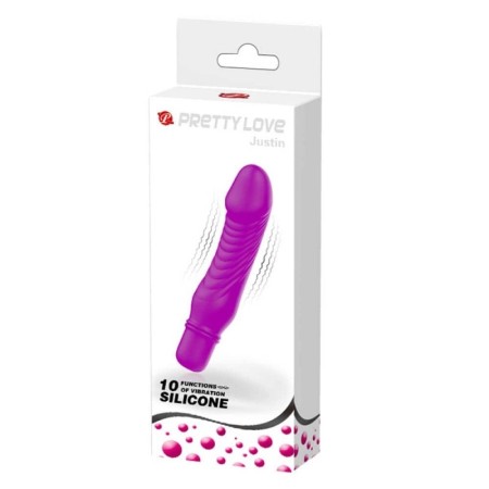 Pretty Love Stev Silicone Vibrator-Purple