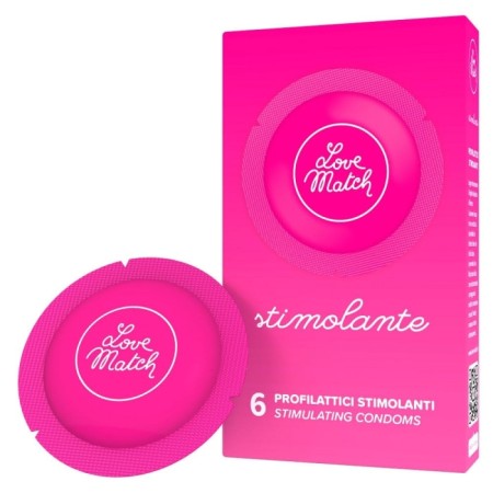 Love Match Stimulant Condoms x 6 pcs