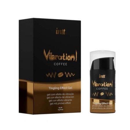 Vibrating Gel With Coffee Flavor 15 ml