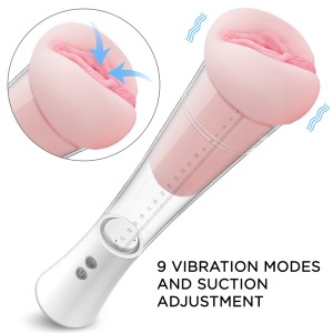 Automatic USB Penis Pump Vibrating & Suction Vagina Masturbator