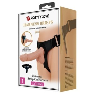 Pretty Love Jerry Harness Briefs with Dildo Set