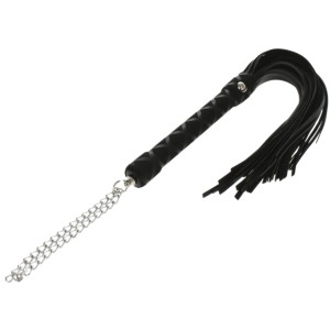 Ecological Leather Glam Whip with Chain
