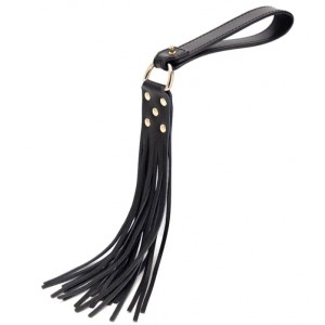 Bici Black Fetish Whip, Black - 45 cm