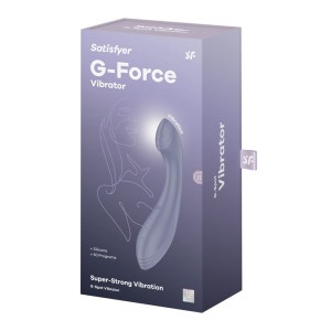 Satisfyer G-Force, Silicone G-Spot Vibrator, 50 Vibration Settings, Waterproof (IPX7), Rechargeable- Violet