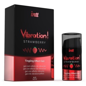 Strawberry Aroma Vibrating Gel 15 ml