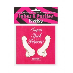 Set of 10 Super Dick Forever Napkins