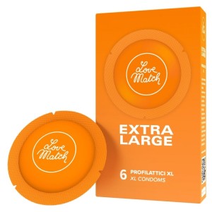 Love Match Extra Large Condoms x 6 pcs