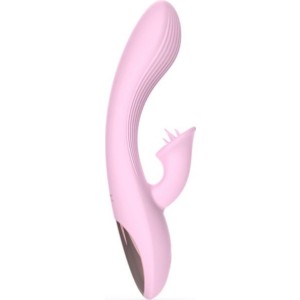 Infinite Rabbit Silicone Vibrator 10 Vibration Modes USB Rechargeable - Pink