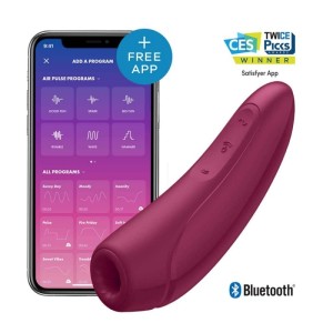 Satisfyer Curvy 1+(Rose Red) Rechargeable App Controlled Long Distance Vibe