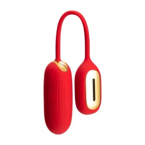 SVAKOM Muse Wearable Silicone Rechargeable Bullet Vibrator Bluetooth Music and Voice Control - Red