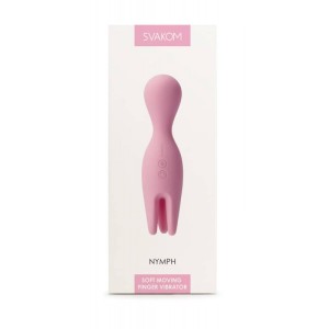 SVAKOM Nymph - Soft Moving Finger Rechargeable Silicone Double Vibrator