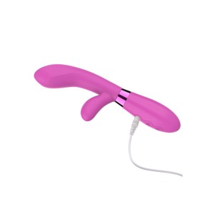 Jingle Fiesta Rabbit Rechargeable Silicone Vibrator-Violet