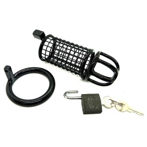 Stainless Steel Chastity Penis Cage - Mesh - 45 mm.