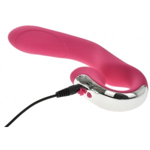 Silicone Vibrator Rihanna 12 Vibration Modes USB Rechargeable - 20 Cm - Pink