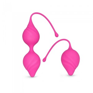 Hera Set 2 Vaginal Balls, Silicone - Pink