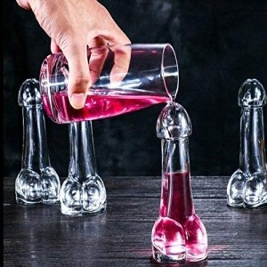 Glass Shot, Penis Shape - 100 ml