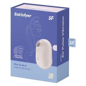 Satisfyer Pro To Go 2, Stimulator & Vibrator - Beige