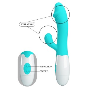 Pretty Love - Snappy - G-spot - Rabbit Silicone Vibrator - Green