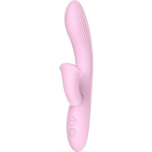 Infinite Rabbit Silicone Vibrator 10 Vibration Modes USB Rechargeable - Pink