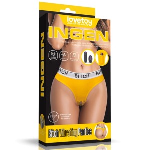 Bitch Wireless Rechargeable Vibrating Panties - XS/S