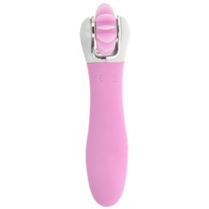 Vibrator Double Stimulation Sexy Tongue USB Rechargeable, Silicone 15 cm-Baby Pink