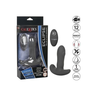 Eclipse Dual Pulsating Remote Rechargeable Silicone Anal Probe
