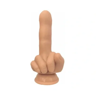 Small-Middle Finger Dildo, Liquid Silicone, Flesh, 15.5 cm
