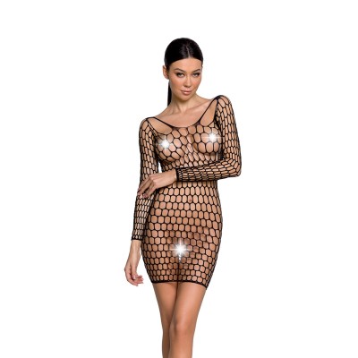 Fishnet Sexy Mini Dress-BS093