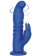 Delight Rotating G-Spot Silicone Rechargeable Suction Cup Rabbit Vibrator – Blue