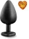 Anal Plug Brighty Medium Silicone with Heart Shape Color Diamond Base / Assorted Colors