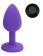 Anal Silicone Butt Plug Small - with Color Base / Assorted Colors