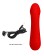 Cetus G Spot Vibrator, 12 Vibrating Modes, Silicone, USB Rechargeable - Red