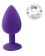 Anal Silicone Medium Butt Plug - with Color Base / Assorted Colors
