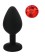 Anal Silicone Medium Butt Plug - with Color Base / Assorted Colors