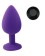 Anal Silicone Medium Butt Plug - with Color Base / Assorted Colors