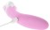 Vibrator Double Stimulation Sexy Tongue USB Rechargeable, Silicone 15 cm-Baby Pink