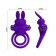 Vibrating Silicone Penis Ring 10 functions of Vibration-Purple2