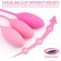 Set Colors 3 Silicone Vaginal Balls - Pink